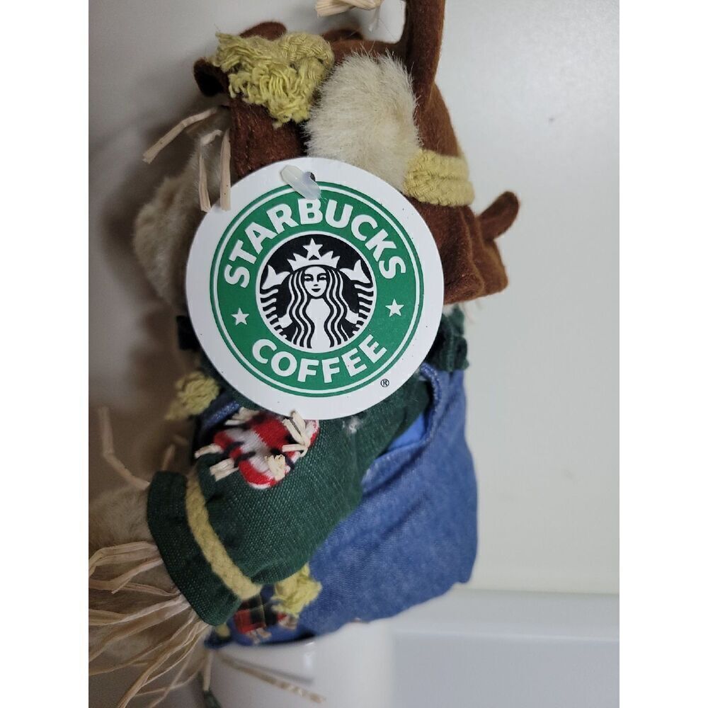 Starbucks Bearista Scarecrow Bear with ceramic cup - Picture 6 of 9